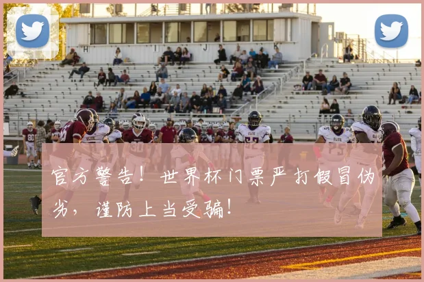 官方警告!世界杯门票严打假冒伪劣,谨防上当受骗!